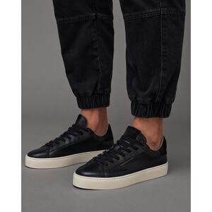 ALLSAINTS Shana Wimsigoth Leather Trainer Sneakers Casual Low Top Up Women Sz 10